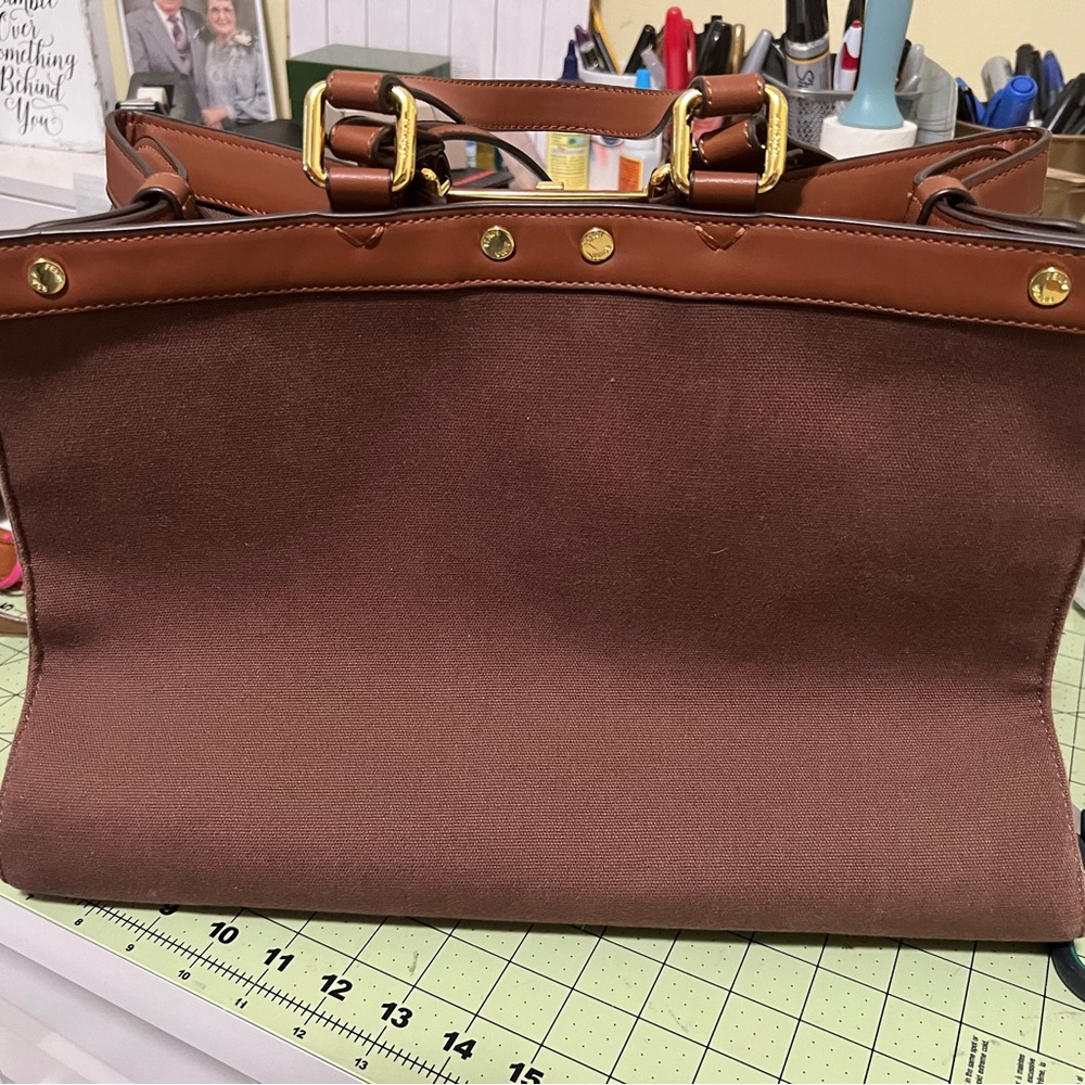 Fendi canvas & leather purse vintage bag purse - Picture 6 of 16